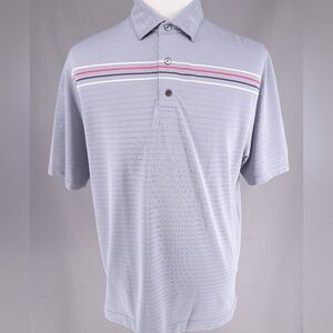Footjoy Silverhorn Golf Course Grey Polo Golf Shirt Men's Large Short Sleeve FJ